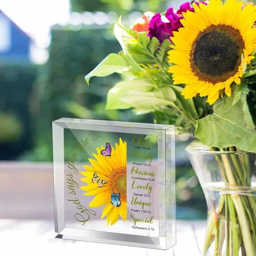 Miniatura 6 de Regalos cristianos de acrílico para mujer, regalos inspiradores con versículos de la Biblia y oraciones, regalos religiosos con las Sagradas