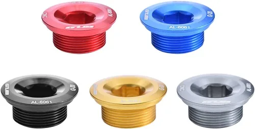Miniatura 9 de Tbest Tornillos de rueda de cadena con manivela de bicicleta de aleación de aluminio GUB