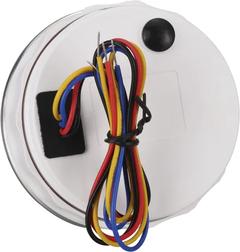 Miniatura 3 de MOTOR METER RACING Serie Pro W 85mm 3-3/8" Tacómetro 4000 RPM para motor de gasolina diésel con medidor de horas Dial blanco LED rojo Impermeable