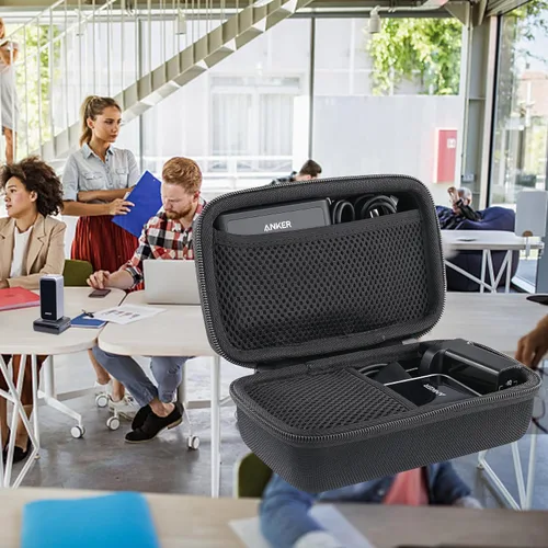 Miniatura 8 de khanka Funda de viaje rígida de repuesto para base de carga Anker de 100 W + batería externa Anker Prime de 12,000 mAh 130 W (solo funda).