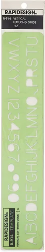 Miniatura 3 de Plantilla de letras y números verticales góticos, tamaño de 1 pulgada, 1 cada uno (R918)