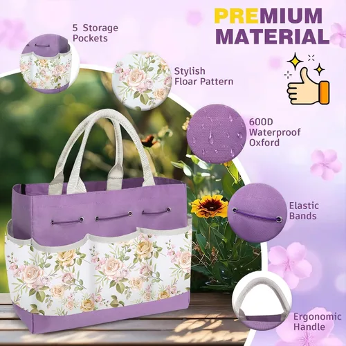 Miniatura 4 de Juego de 22 piezas de herramientas de jardín para mujeres, kit de herramientas de mano de jardín resistente, regalos para mamá jardinera, accesorios