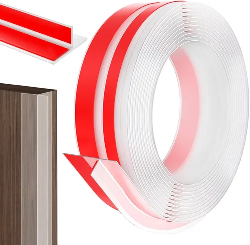 Sello de silicona para puerta, tira de sellado mejorada 2026 para huecos de ventanas, diseño adhesivo fuerte de doble cara, tira de sellado de