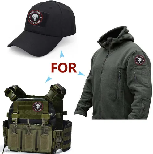 Miniatura 3 de Parches tácticos personalizados con nombre, respaldados con gancho y lazo para uso en mochilas, gorras, chaquetas, uniformes, emblemas morales