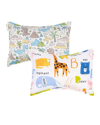 Miniatura 44 de ALVABABY Paquete de 2 fundas de almohada de algodón orgánico para niños pequeños, fundas de almohada para niños de 13 x 18 pulgadas o 12 x 16