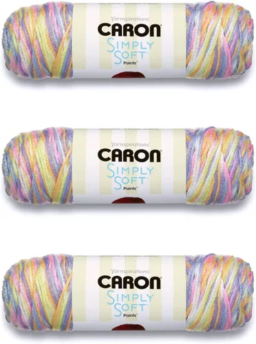 Miniatura 32 de Caron Simply Soft Abyss Speckle Yarn - Paquete de 3 unidades de 141 gramos/5 onzas - Acrílico - 4 medianos (peinado) - 235 yardas - Tejido/ganchillo