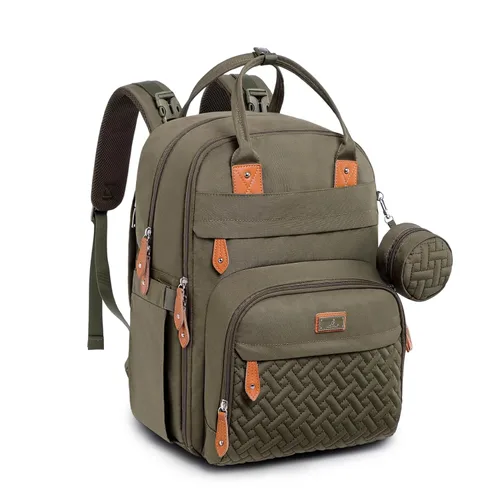 Miniatura 10 de BabbleRoo - Mochila para pañales - Bolso de viaje con artículos esenciales para bebés - Mochila multifuncional resistente al agua, bolso de viaje