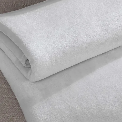 Miniatura 4 de Calvin Klein - Manta Queen, ropa de cama de felpa suave, manta de cama de peso medio (gris aluminio, Queen) (paquete de 2)