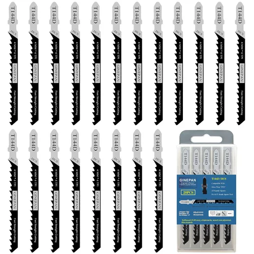 Miniatura 10 de 20 piezas de hojas de sierra de calar T Shank para madera, plástico y metal, compatibles con el 90% de las sierras de calar eléctricas, como Bosch