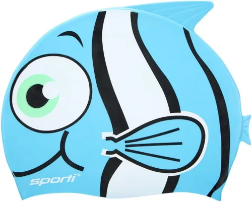 Sporti Gorro de natación de silicona para niños, gorro de natación unisex para jóvenes, gorras de baño de protección para tus hijos, de 2 a 10 años