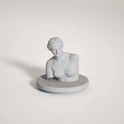 Miniatura 5 de Molde de silicona de estatua 3D, molde de escultura de retrato de hormigón para tapa de tarro de vela, herramientas de decoración del hogar de SH0778