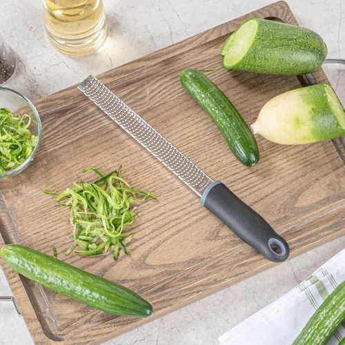 Miniatura 6 de Restaurantware Met Lux - Rallador de mano de 13 pulgadas, 1 rallador de queso Zester, con mango para rallar limones y rallar queso, rallador