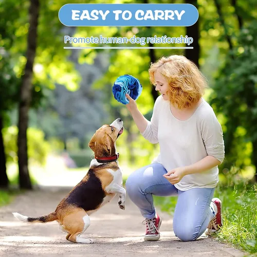 Miniatura 5 de Pelota de olfateo para perros, juguete interactivo para aliviar el estrés, juguetes interactivos para perros, tapete de forraje para mascotas, 3