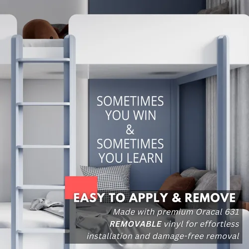 Miniatura 4 de My Vinyl Story - Sometimes You Win - Inspirational Motivational Wall Decal Sticker Quote Art Decor Saying for Home Office Classroom Bedroom Daily