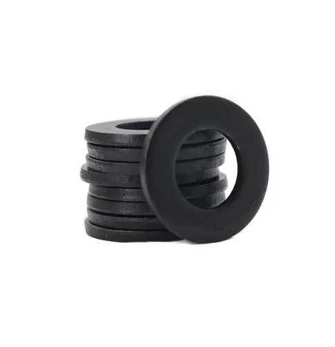 Miniatura 10 de 100 piezas de arandelas planas M3 (DO=12mm, 1mm de grosor) negras grandes para guardabarros, grado 8, acero al carbono