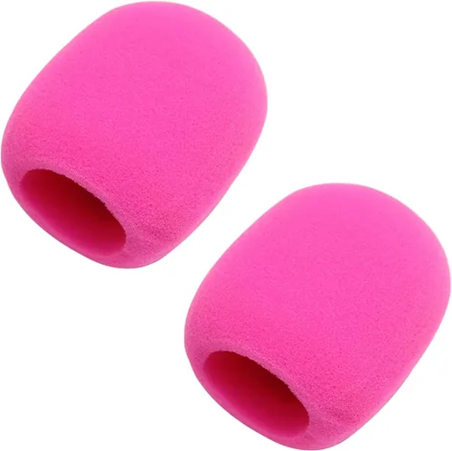 Miniatura 16 de Fielect 2 unids micrófono cubierta esponja espuma micrófono cubierta de micrófono de mano protección protección micro espuma filtro blanco