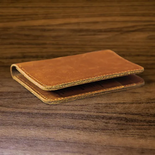 Miniatura 5 de DOPTIKA Billeteras minimalistas de regalo para hijo de parte de mamá - Cartera de cuero grabada con bolsillo frontal - Cartera personalizada