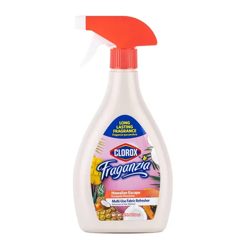 Clorox Fraganzia - Aerosol refrescante hawaiano, aroma hawaiano, ambientador multiusos de tela y lino, eliminador de olores para el hogar, sofás,