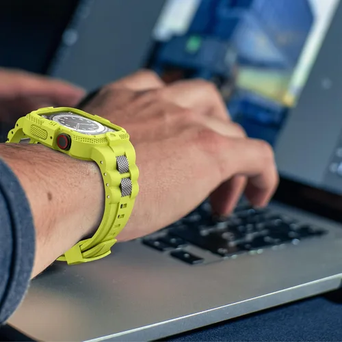 Miniatura 6 de Correas compatibles con Apple Watch Band 46mm 45mm 44mm 42mm, correa deportiva para hombres con funda protectora para Watch Series 11 10 9 8 7/ SE