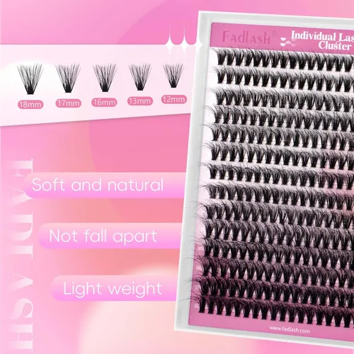 Miniatura 2 de Extensiones de pestañas individuales en grupo, bandeja mixta de volumen 3D, esponjosas, suaves, D rizadas, dramáticas, para colocar en casa