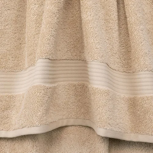 Miniatura 3 de Cotton Paradise 4 piezas de toallas turcas para baño, juego de toallas extra grandes suaves y afelpadas para baño, color beige