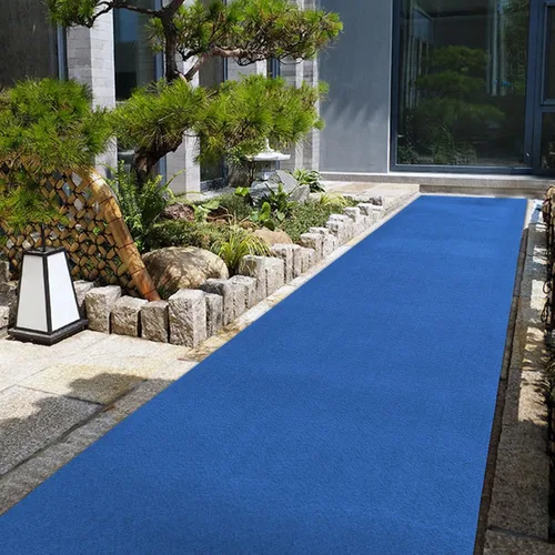 Miniatura 2 de Alfombra extra gruesa de 3 x 33 pies, con parte trasera de goma antideslizante, alfombra de pasillo cortable para pasillos, propuestas, bodas