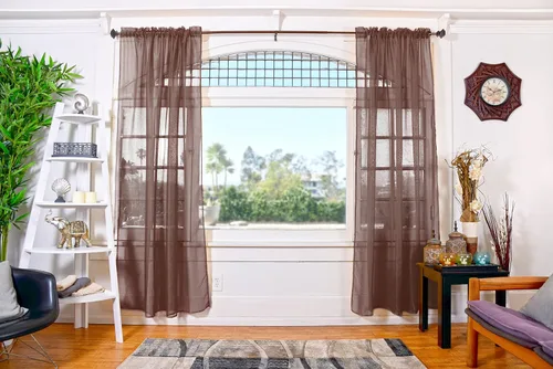 Miniatura 5 de All American Collection - cortinas Doli transparentes, 2 unidades Blanco