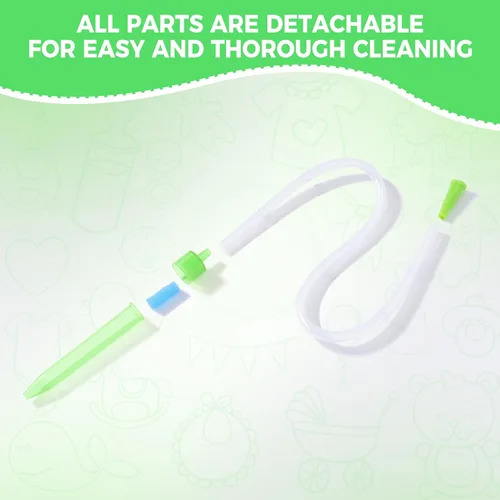 Miniatura 5 de Aspirador nasal para bebé con 20 filtros de higiene, limpiador de nariz reutilizable para bebés, fácil de usar y limpiar, 0+recién nacido-portátil