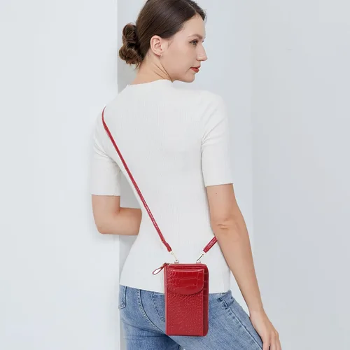 Miniatura 2 de Bolso cruzado pequeño para teléfono celular, cartera con tarjetero y ranura para tarjetas