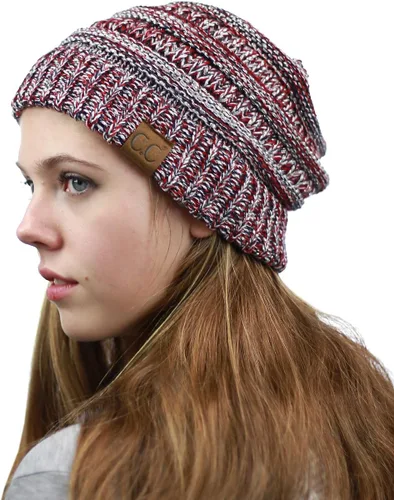 Miniatura 339 de C.C Trendy Warm Chunky Soft Stretch Cable Knit Beanie