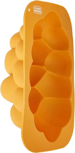 Miniatura 6 de The Kosher Cook Molde de jalá trenzado de silicona, grande, bandeja ovalada trenzada para jalá, molde para hornear pan, no requiere