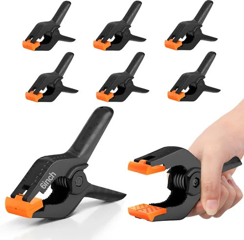 Miniatura 17 de EMART Paquete de 6 Abrazaderas de Resorte para Muselina Resistentes, Clips de Fondo de Cabina de Fotos de 4.5 Pulgadas para Estudio de Fotografía