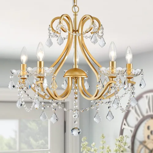 Miniatura 28 de WUZUPS Apliques de pared de 3 luces para dormitorio, sala de estar, baño, base E12, dorado