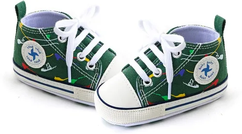 Miniatura 168 de Zapatos deportivos de lona de lona para bebés y niñas, suela antideslizante suave, suela antideslizante