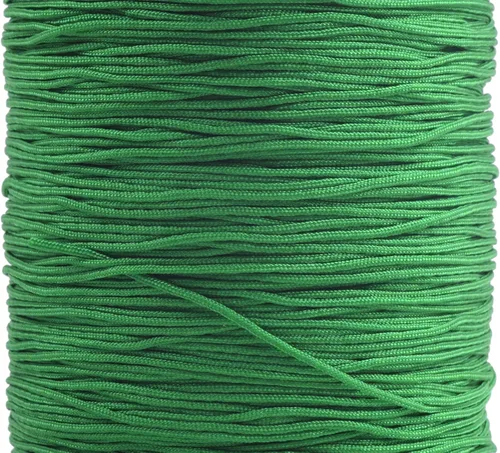 Miniatura 23 de KONMAY 1 rollo de cuerda de nailon para hacer pulseras de 150 yardas, trenzado de nailon Shamballa Macramé/cordón de cuentas de 0.4mm, cordón
