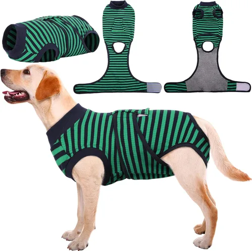 Miniatura 33 de Kuoser Traje de recuperación de cirugía para perros, traje de recuperación para perros machos hembras, mameluco para perro después de la cirugía
