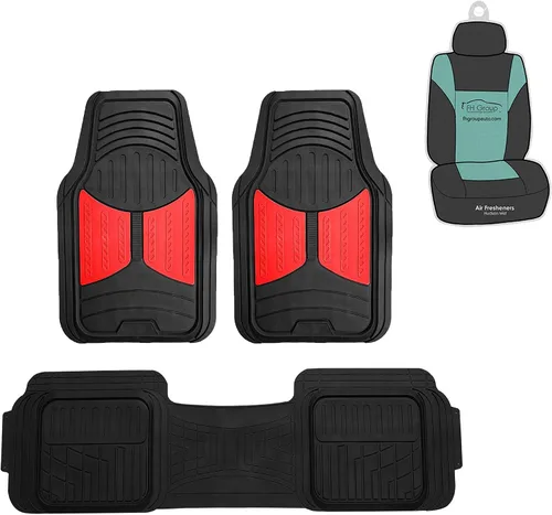 Miniatura 10 de FH Group Climaproof™ - Alfombrillas de goma resistentes para sedán, SUV, camiones, alfombrillas de ajuste universal para automóvil, juego completo