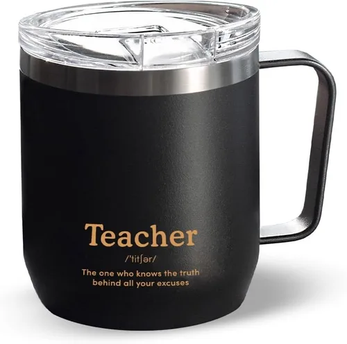 Miniatura 12 de VAHDAM Taza Boyfriend de 10.1 fl oz Taza de viaje aislada al vacío de acero inoxidable azul real Regalo del día de San Valentín para él Taza