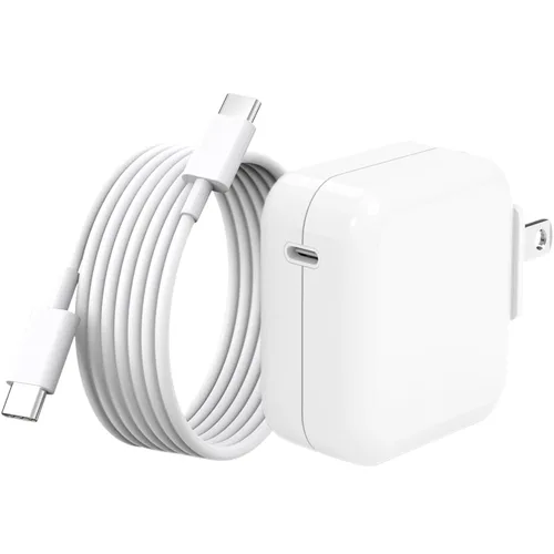 Cargador de aire para MacBook de carga rápida, Apple 30 W, adaptador de corriente USB C extralargo cable USBC de 10 pies compatible con MacBook Pro