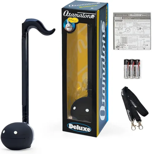 Miniatura 7 de Otamatone Negro + Azul Instrumento Musical Electrónico Sintetizador Portátil Set Coleccionista Deluxe + Regular 2 Pc Set