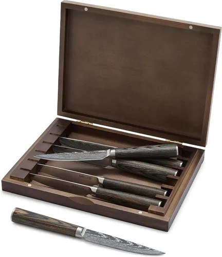 Miniatura 12 de GreenPan x Bobby Flay - Cuchillo de chef de 8 pulgadas con funda, hoja de acero inoxidable de alta calidad, herramienta de cocina de corte