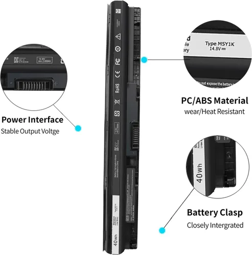 Miniatura 3 de Batería M5Y1K de 40 Wh de 14.8 V para Dell Inspiron 15 5000 3000 Series 5559 5558 5555 5566 5551 5552 5758 3567 3565 3558 3559 3551 3551 355 52/17