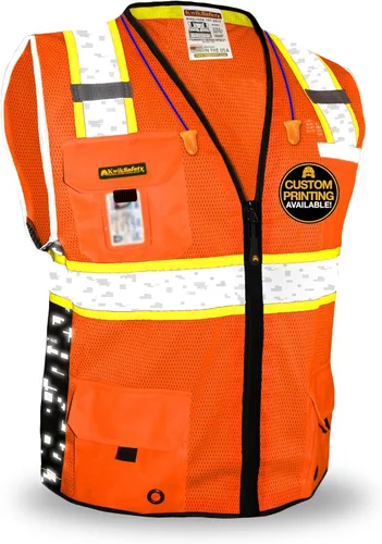 KwikSafety BIG KAHUNA Safety Vest Class 2 ANSI OSHA Hi Vis Reflective Vest