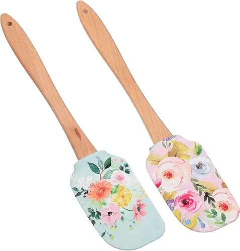 2 espátulas de crema para tartas, raspadores de silicona para tartas, accesorios para raspadores de mantequilla, espátulas para hornear para cocina,