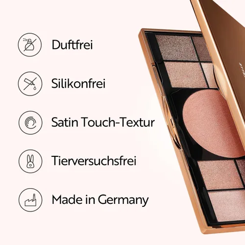 Miniatura 3 de M. Asam Magic Finish Elegant Vibes Palette (8 x 0.03 oz + 1 x 0.00 oz) - Paleta de sombras de ojos, 8 tonos de sombra de ojos armonizantes y rubor
