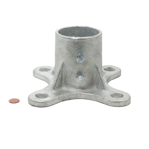 Miniatura 7 de Postes de 2 1/2 pulgadas (2 3/8 pulgadas de diámetro) brida de piso con 2 tornillos de juego