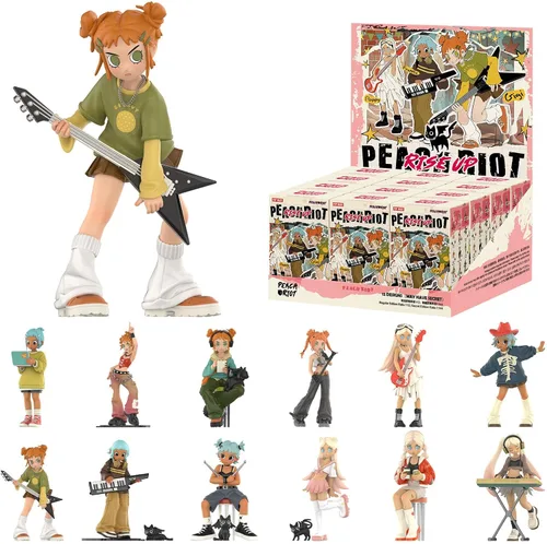 Miniatura 7 de POP MART Peach Riot Rise Up Series Figuras, figuras de caja ciega de Peach Riot, figuras de acción de diseño aleatorio, juguetes coleccionables