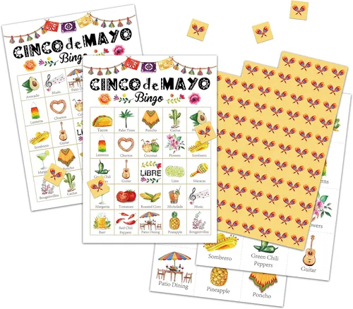 Miniatura 5 de Tarjetas de bingo de jardín, juego temático de jardín para 24 jugadores, actividades de bingo para adultos, suministros de decoración de fiesta