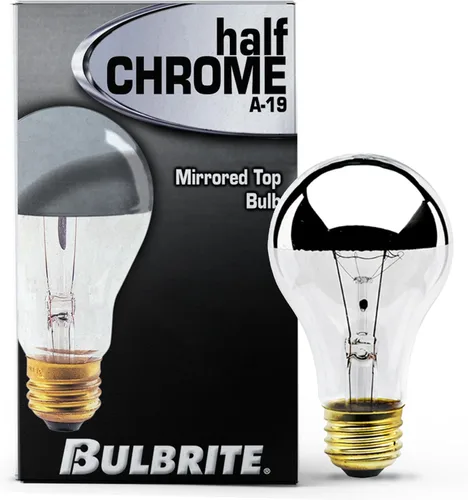 Miniatura 2 de Bulbrite 60A19HM - Medio espejo A19 de 60W (12/120)