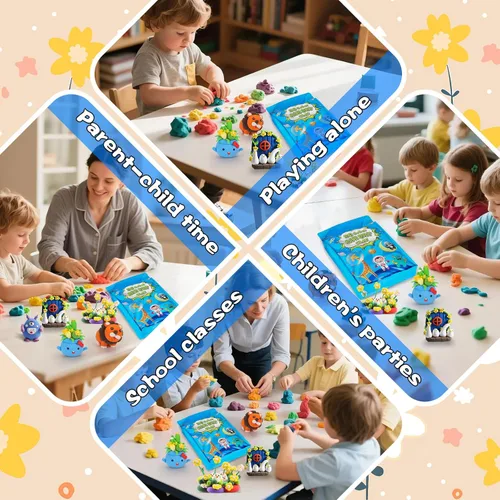 Miniatura 6 de ifergoo Arcilla seca al aire, arcilla de moldeo de espuma mágica de 36 colores para añadir limo y suministros de limo, fácil de usar, gran regalo